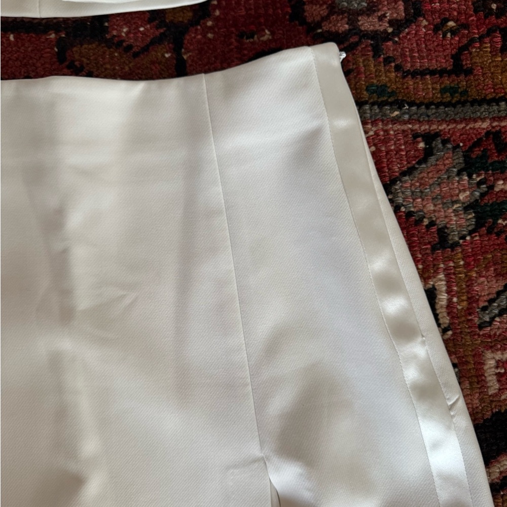 White Buttoned Blazer and Skort Set - Picture 3 of 3